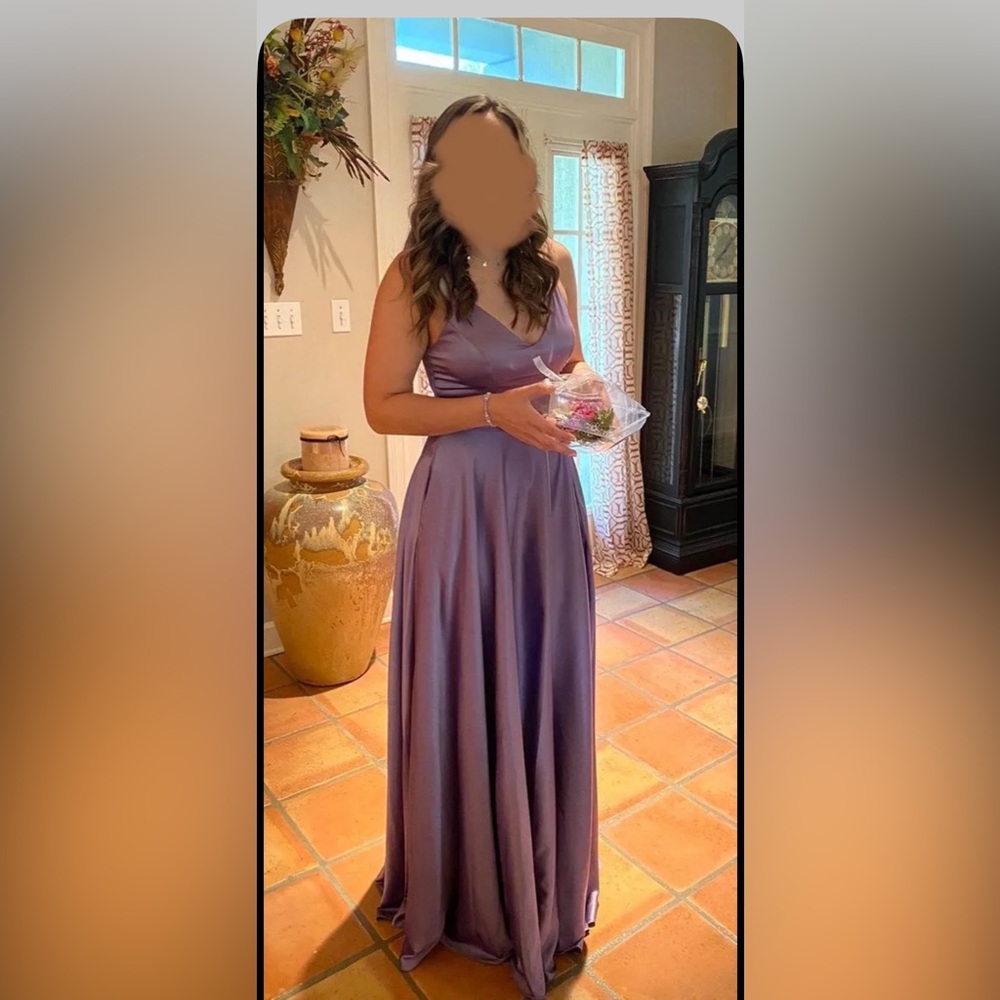 B Darlin Purple Maxi Dress